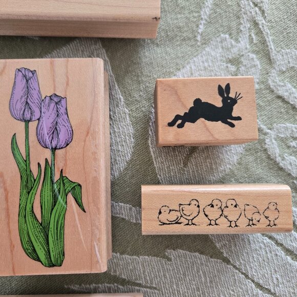 Rubber Stamps - Assorted Lot of 6 Spring/Easter Collection - Picture 4 of 15